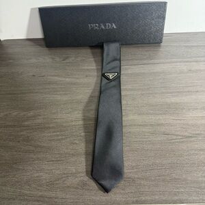 Prada Sophisticated Charcoal Tie